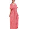 Full Open Kaftan Full Length- Clay