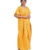 Full Open Kaftan Full Length- Mustard Yellow