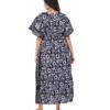 Full Open Kaftan Full Length - Navy Batik