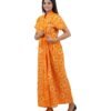 HouseCoat Full Length -Yellow Batik